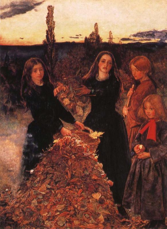 Sir John Everett Millais Antumn Leaves Sweden oil painting art